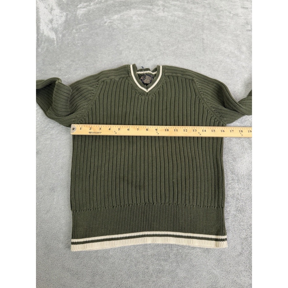 Vintage Y2K Abercrombie & Fitch V-Neck Sweater Women's Size Large Green Cropped - Picture 5 of 8